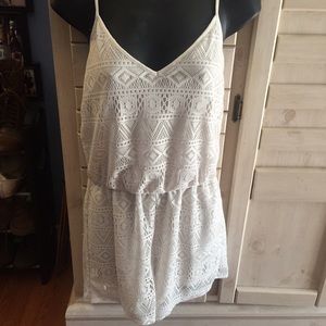 Forever 21 cream romper