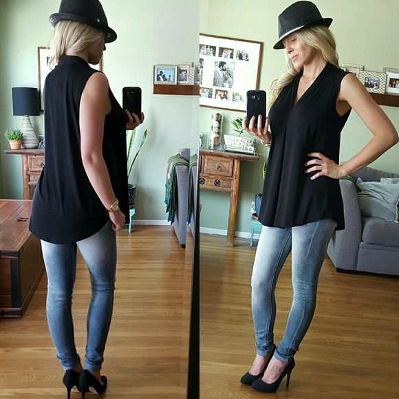 RESERVED Dressy Sleeveless Top - Picture 3 of 3