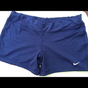Nike women's dark blue dri fit shorts XL