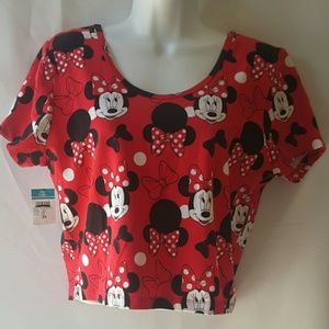 🆕 Red Minnie Crop Top