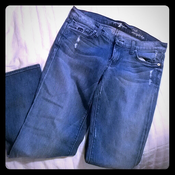 7 for all mankind cropped jeans