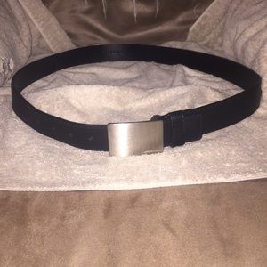 Men's black leather Michael Kors belt