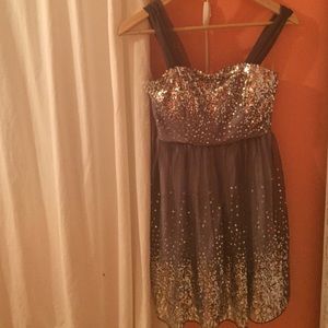 Delias grey and sequin dress