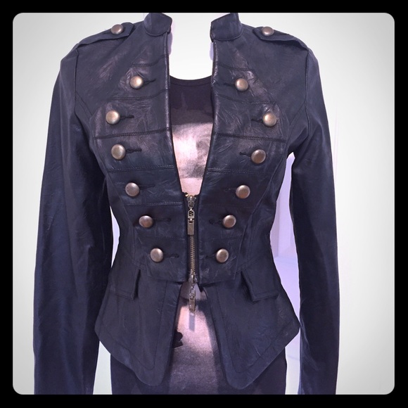 Drummer Boy Faux Leather Jacket