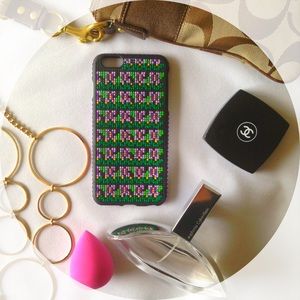 iPhone 6 Plus Case, Purple Flowers, Garden