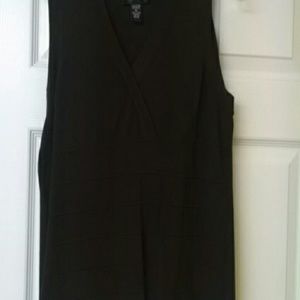 Brown sleeveless shell