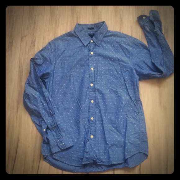 Slim Fit J Crew Blue Button Down Shirt