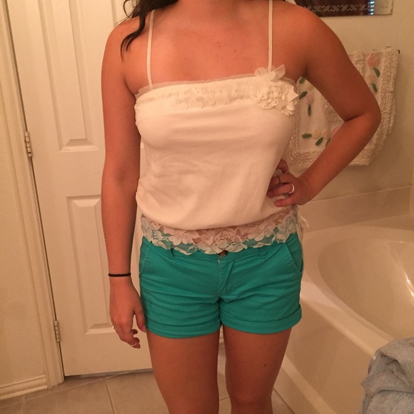 AE lace crop top