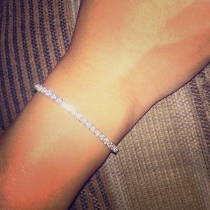 Sterling silver CZ bracelet