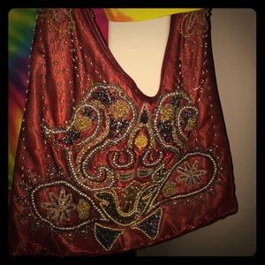 Vintage beaded Aldo handbag.