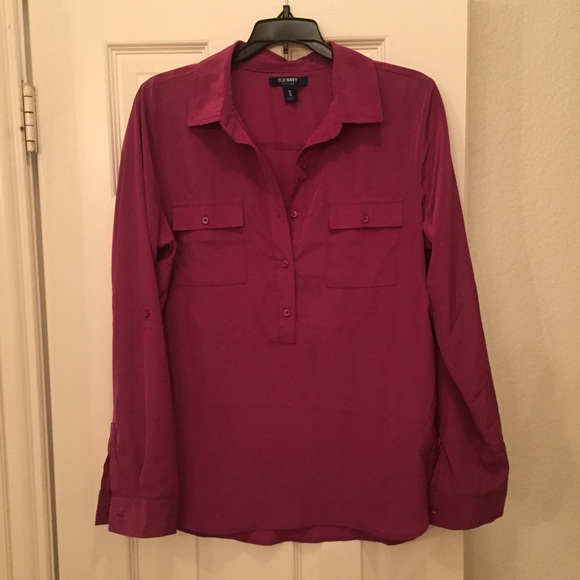 Old Navy silky collared shirt