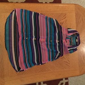 Toska collared sheer tank