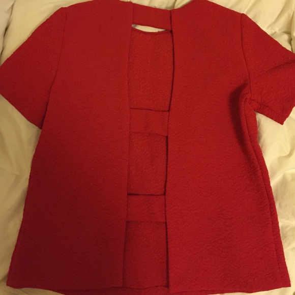 Fun sexy red Zara top -unworn brand new! XS