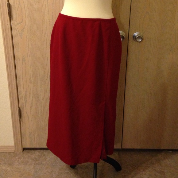 Ankle length red skirt! - Picture 1 of 4