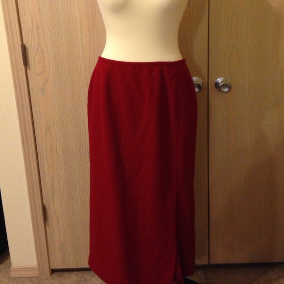 Ankle length red skirt! - Picture 2 of 4