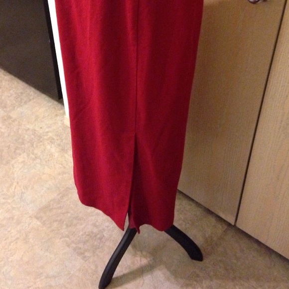Ankle length red skirt! - Picture 3 of 4