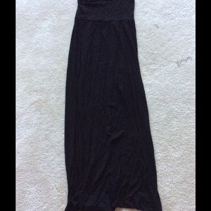 Black Maxi Skirt with Side Slits