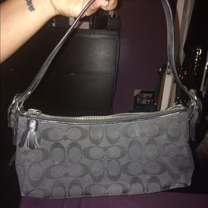 Small black coach purse