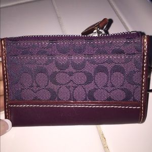Authentic Coach Coin Purse w/Key Chain