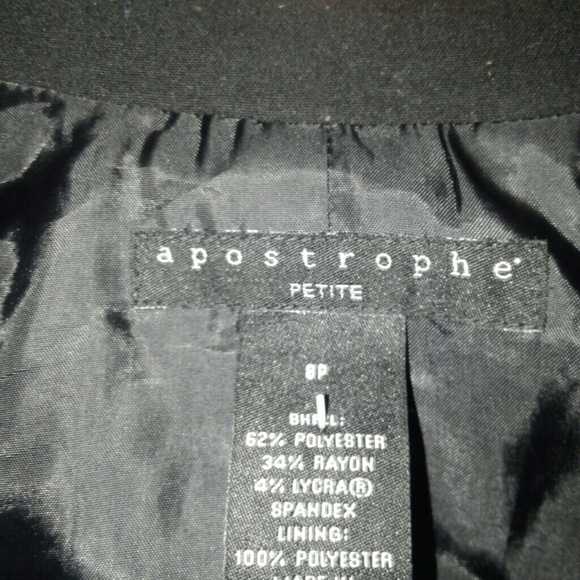 8 petite black blazer - Picture 4 of 4