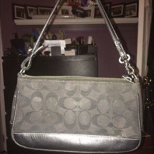 Small black coach purse