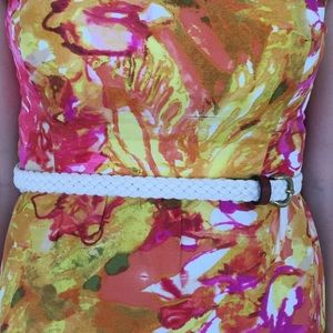 J. Crew Off White Braided Belt