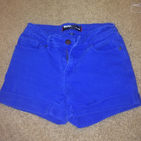 Blue high waist short