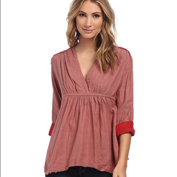 Free People Tops - SALE! NWT Free People red combo striped top