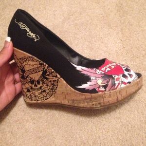 Ed Hardy Wedges Black