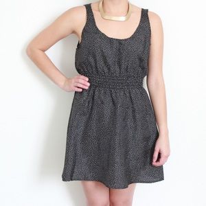 Urban Renewal Black Dotted Short Dress.