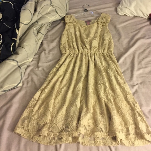Champagne nude dress