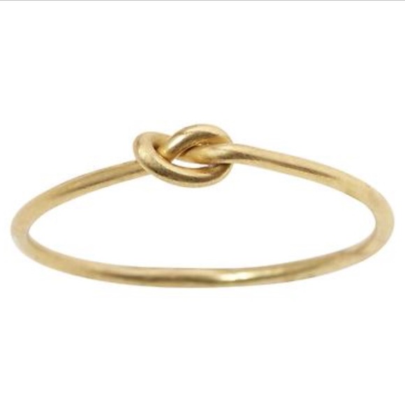 NWT Banana Republic Delicate Knot Ring Sterling - Picture 1 of 2