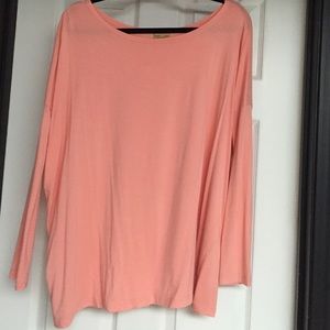 Peach Piko top