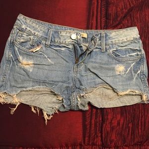 Cut Jean shorts