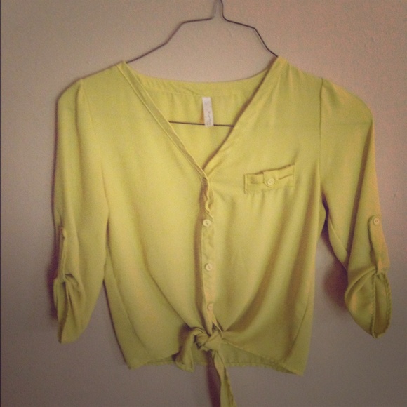 Neon yellow/green blouse