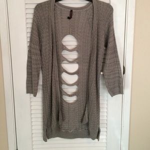 Grey cartigan