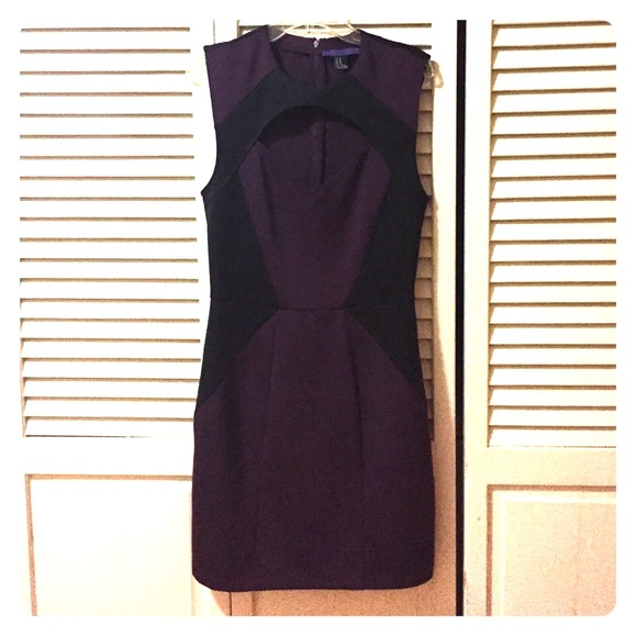 Purple and black dress