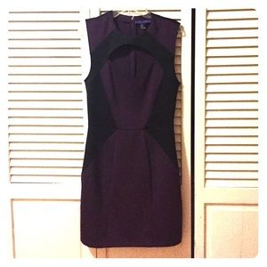 Purple and black dress