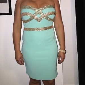Kely mint green dress