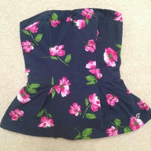 Hollister strapless top