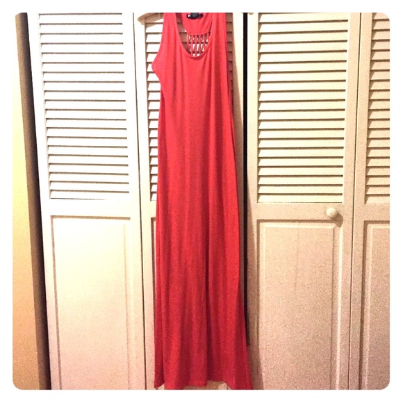 Orange maxi dress
