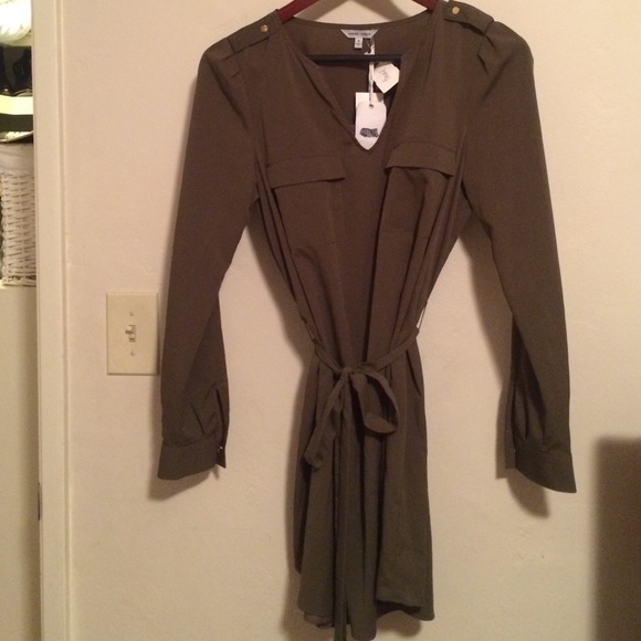 Naked Zebra Army Green Dress