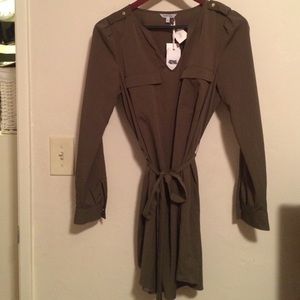 Naked Zebra Army Green Dress