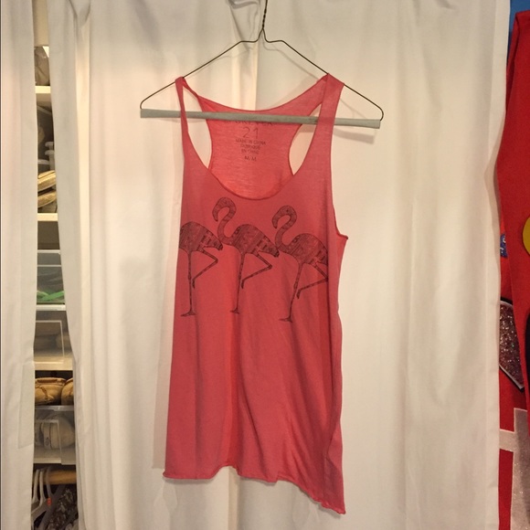 Forever 21 flamingo tank top