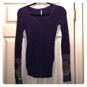 Free people thermal long sleeve shirt!