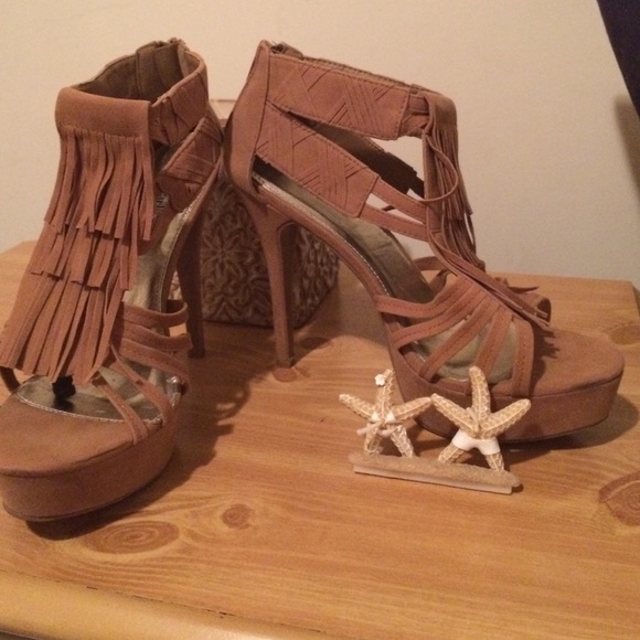Worn once charming Charlie's Aztec stilletos