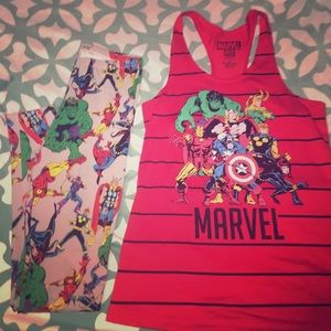 A "Marvel Superheroes" two pieced,outfit.
