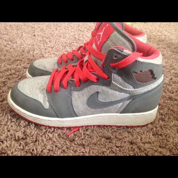 Nike Shoes - Air Jordan 1-grey & orange‼️lowest price listed!