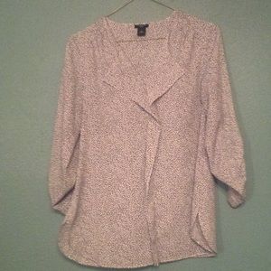 Button-Down Polka Dot Blouse