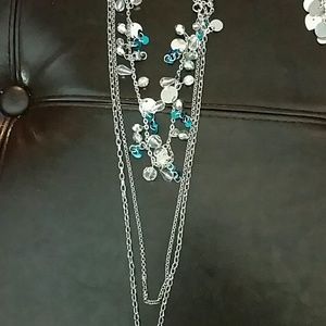 Extra long, 3 strand necklace